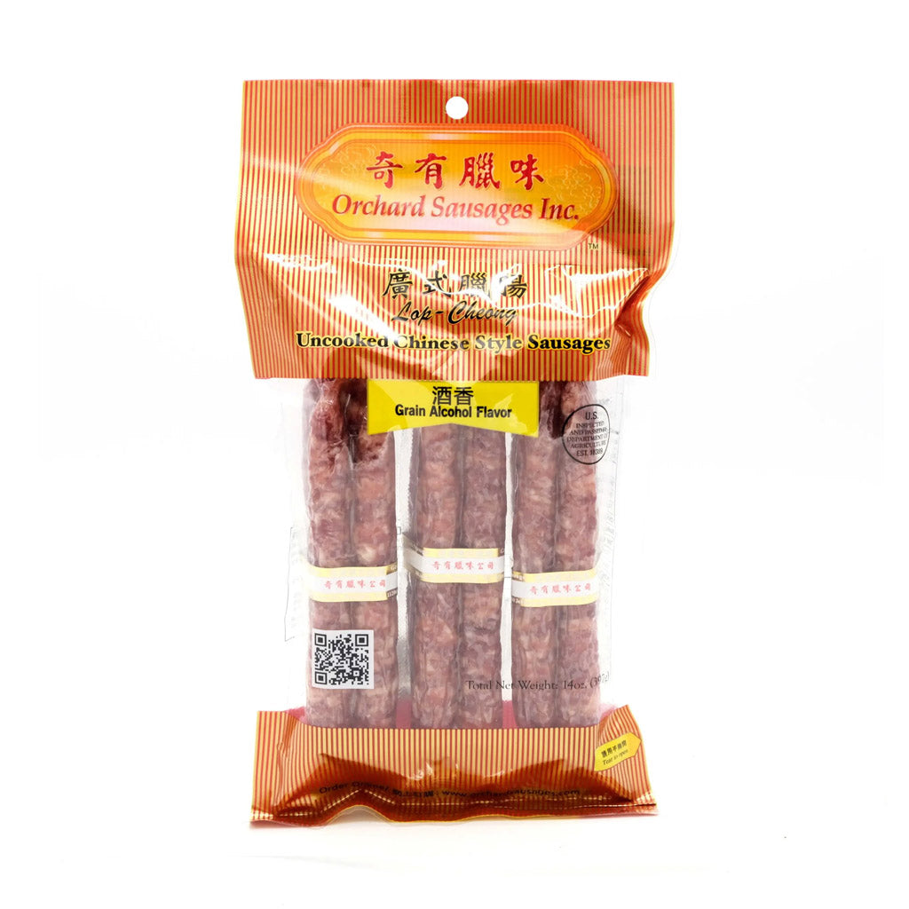 Orchard Sausages Inc. Uncooked Chinese Style Sausages (Grain Alcohol) – 14  oz