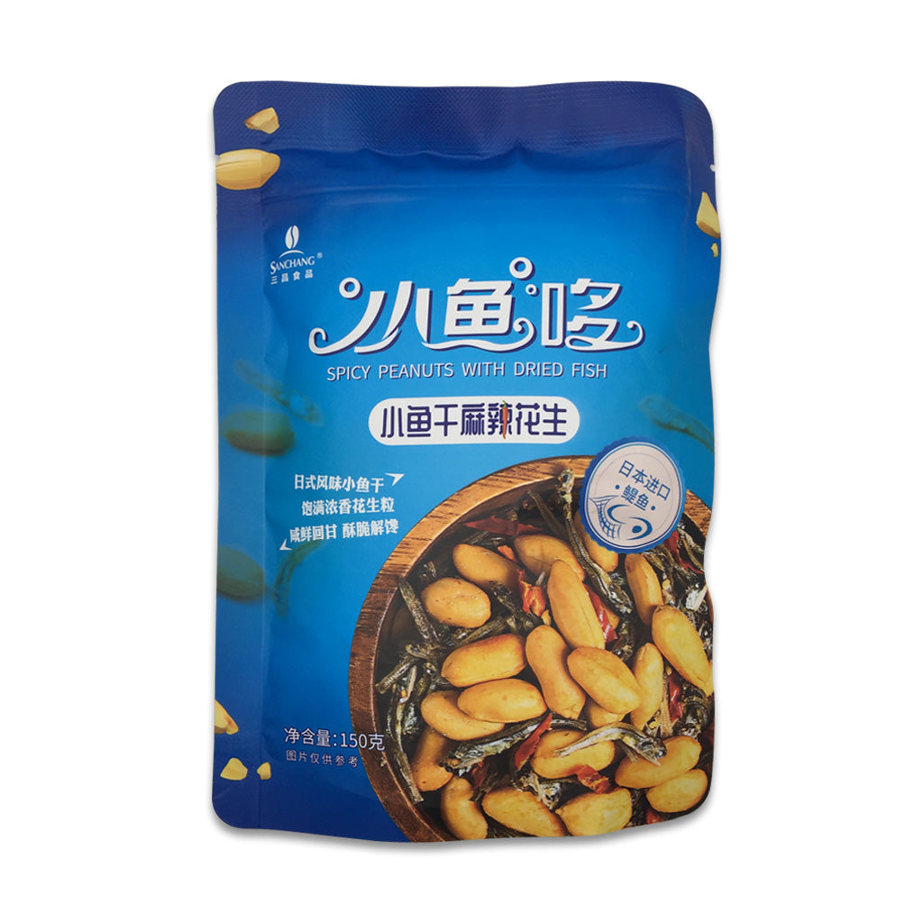 SANCHANG Spicy Peanuts with Dried Fish 150g