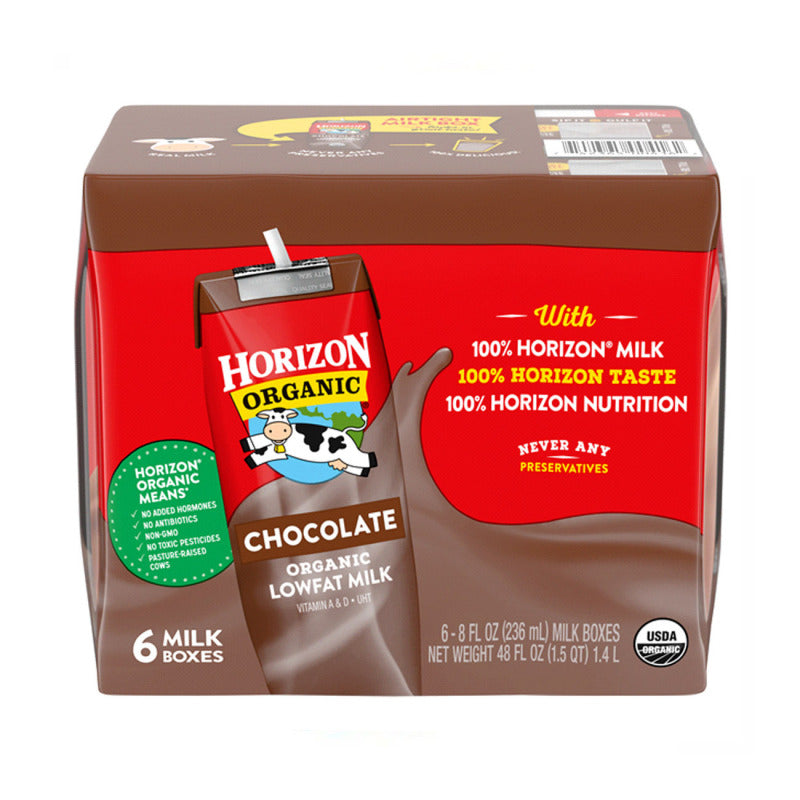 HORIZON 低脂巧克力味牛奶 6盒/48 fl oz