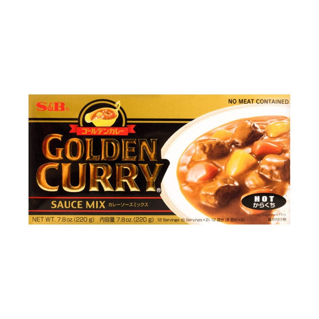 S&B Gold Curry Hot 220g