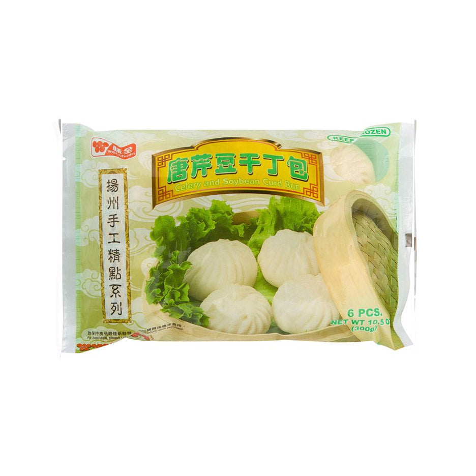 Wei Chuan Celery And Soybean Curd Bun (frozen) 50g x 6 count
