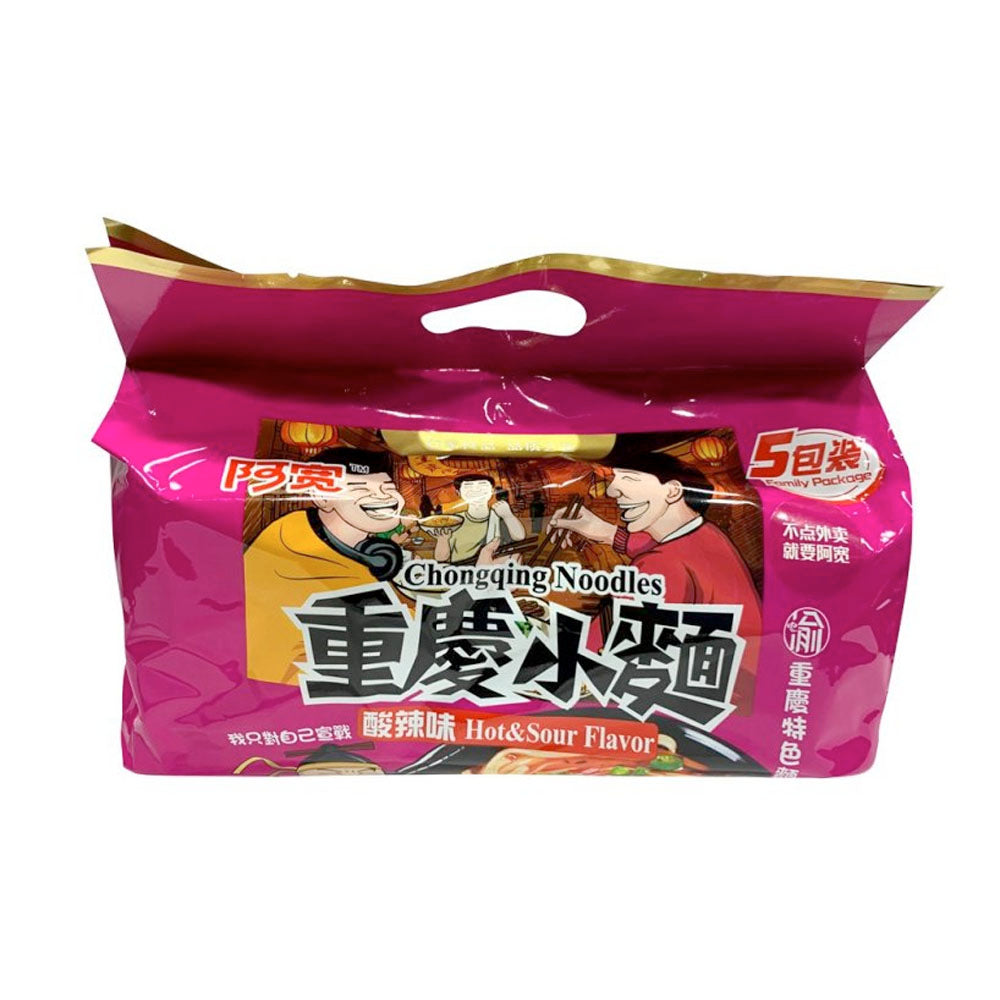 BAIJIA A-Kuan Chong Qing Noodle Hot & Sour Flavor 5pcs 500g
