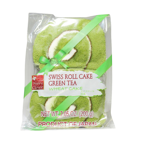 Japanese Shirakiku Swiss Roll Green Tea Cake 4pcs 200g