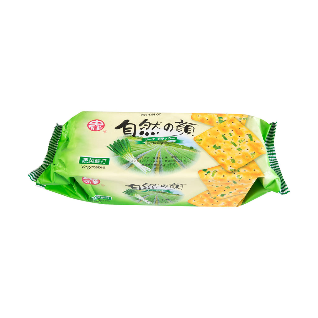台湾中祥 自然の颜 香葱苏打饼干 140g