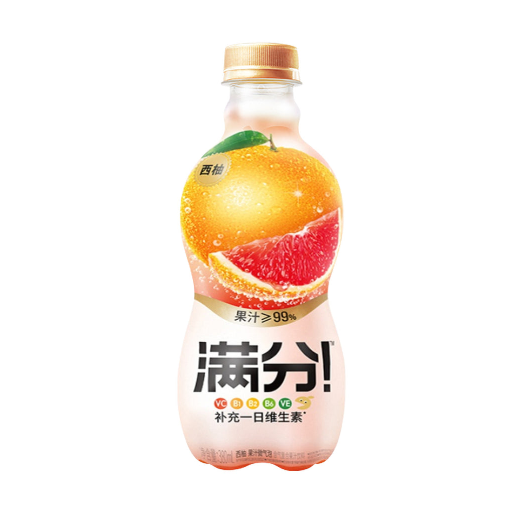 Genki Forest Full Marks Microbubble Juice Grapefruit 380ml
