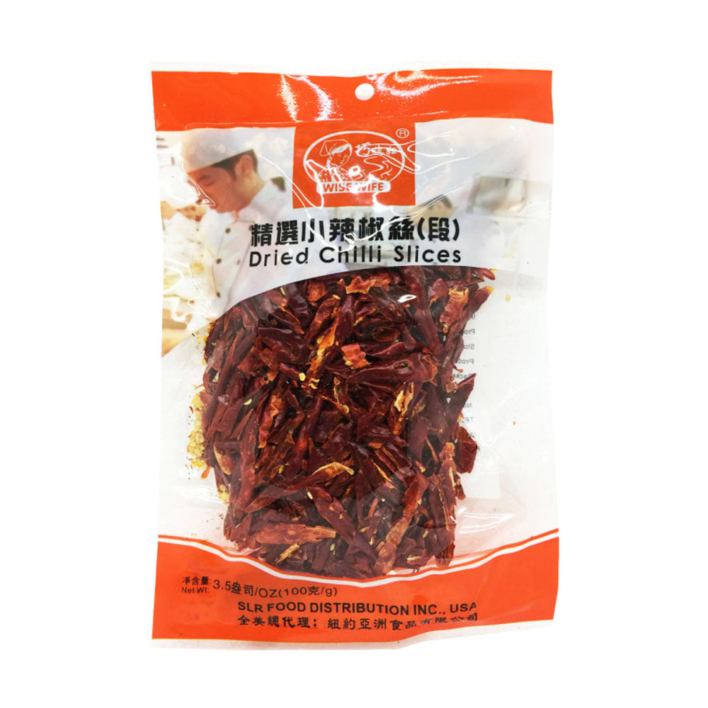 WISEWIFE DRIED CHILI SLICES 3.5 OZ