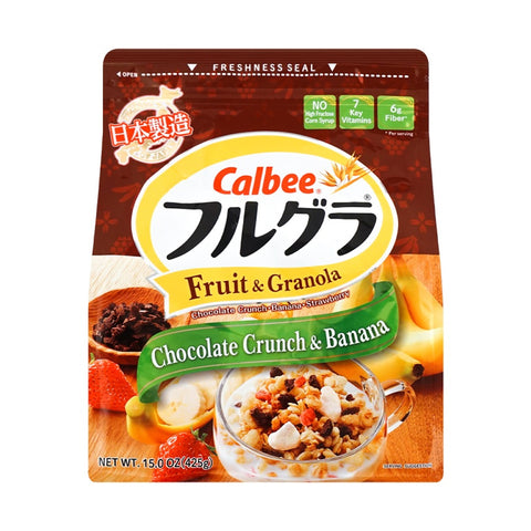 CALBEE Frugra Fruit and Granola Cereal Chocolate and Banana 425g