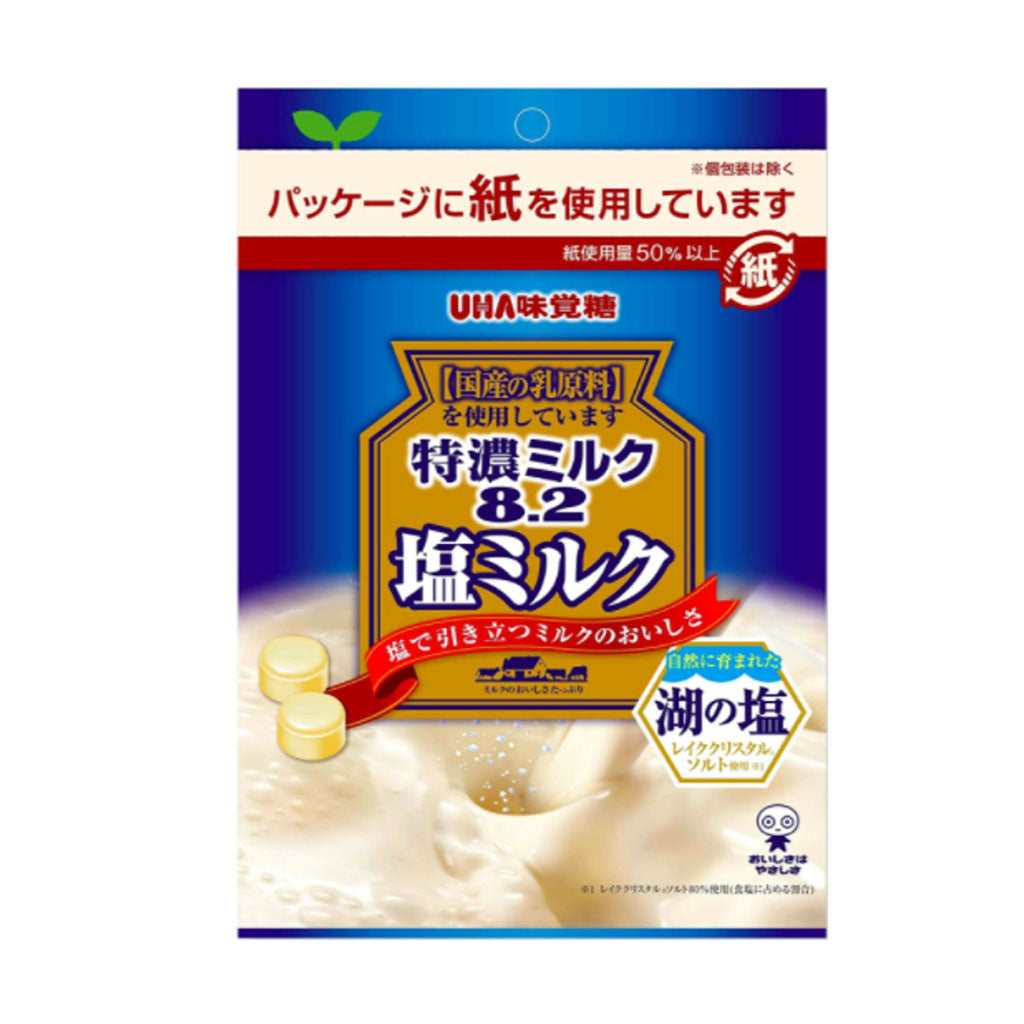 日本悠哈UHA味觉糖 湖盐口味特浓奶糖 72g