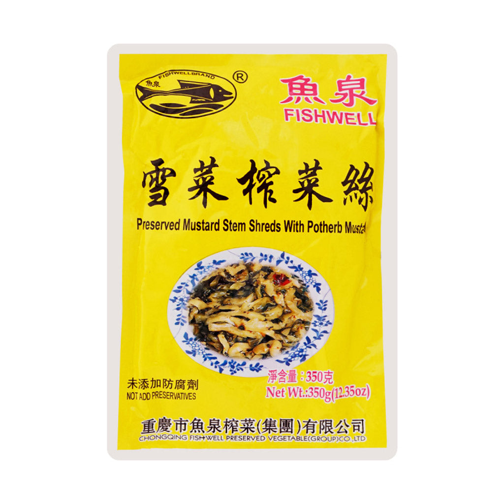 FISH WELL POTHERB Mustard & Preserved Vegetable Strip 350g
