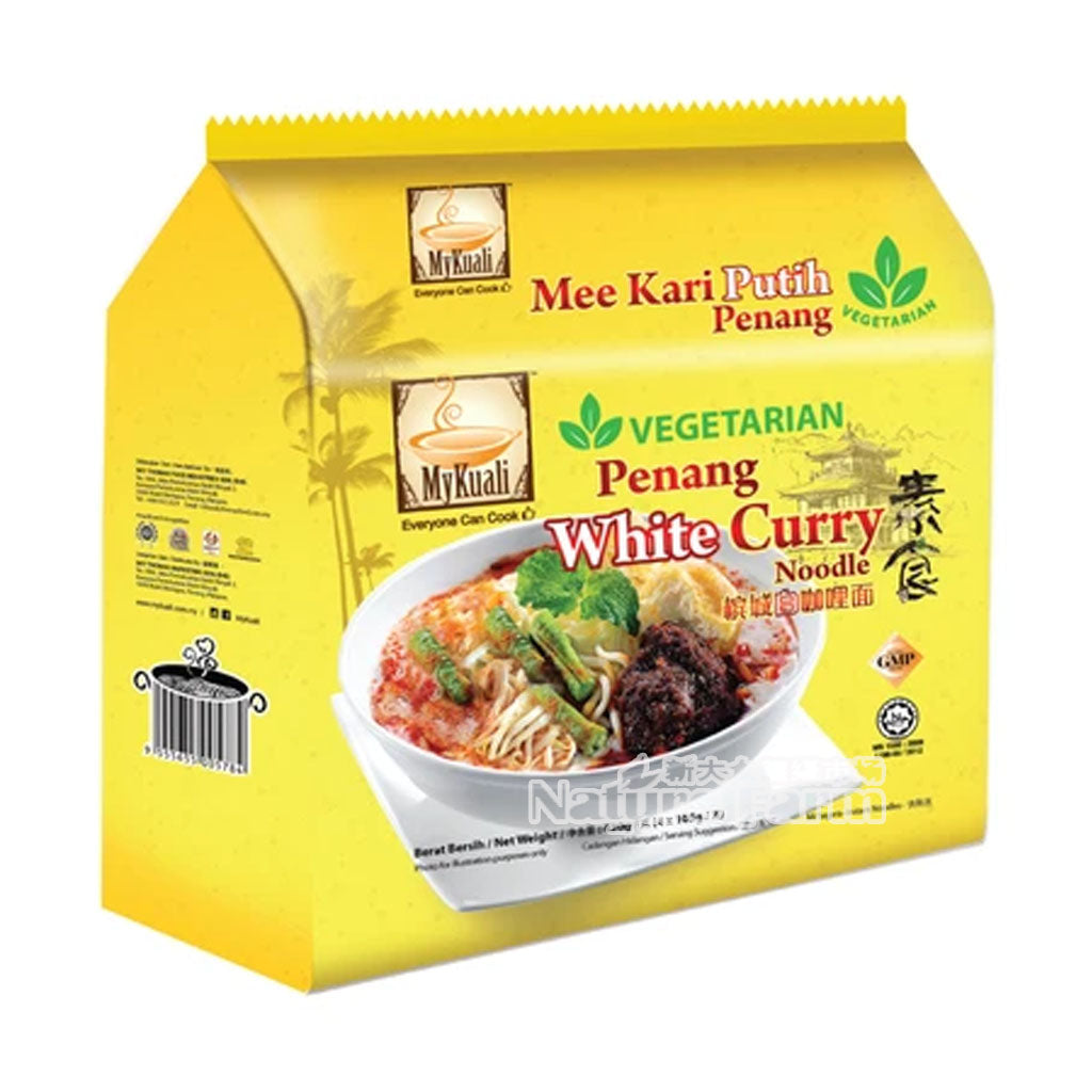 MyKuali Penang Vegetarian White Curry Instant Noodle 4 packets X115g (460g)