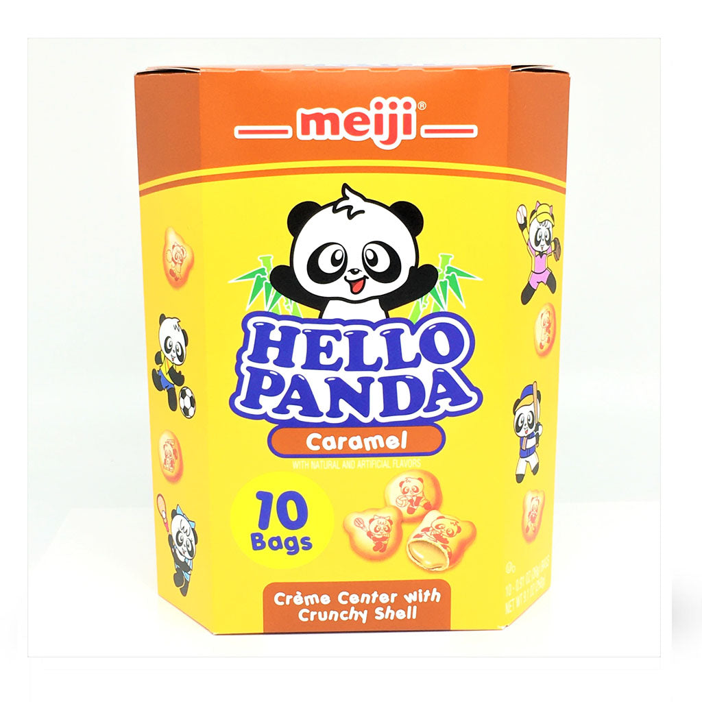 Meiji Hello Panda Cookie-Caramel (10x 26g Bags)