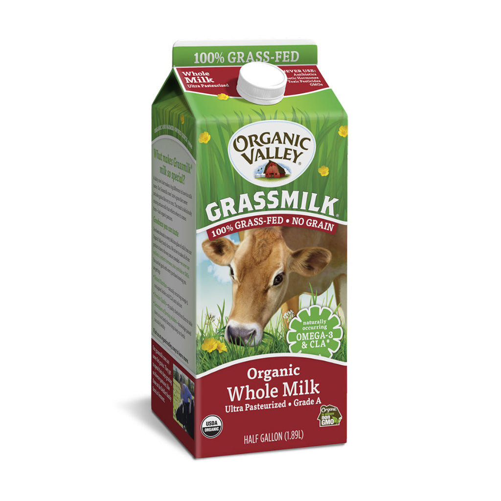 Organic Valley Whole Milk Grassmilk Half Gallon