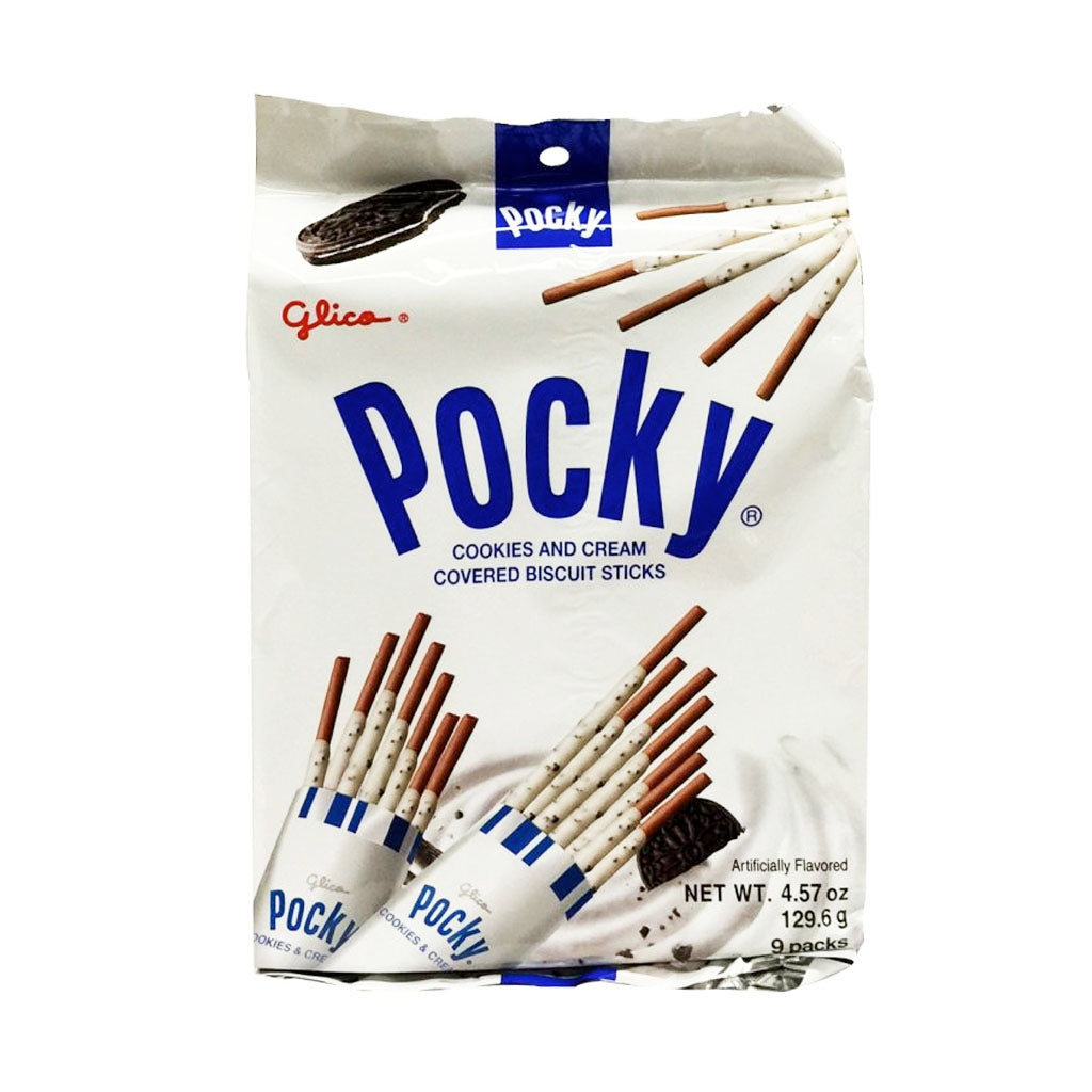 Glico Pocky Cookies and Cream Covered Biscuit Sticks (4.57oz)