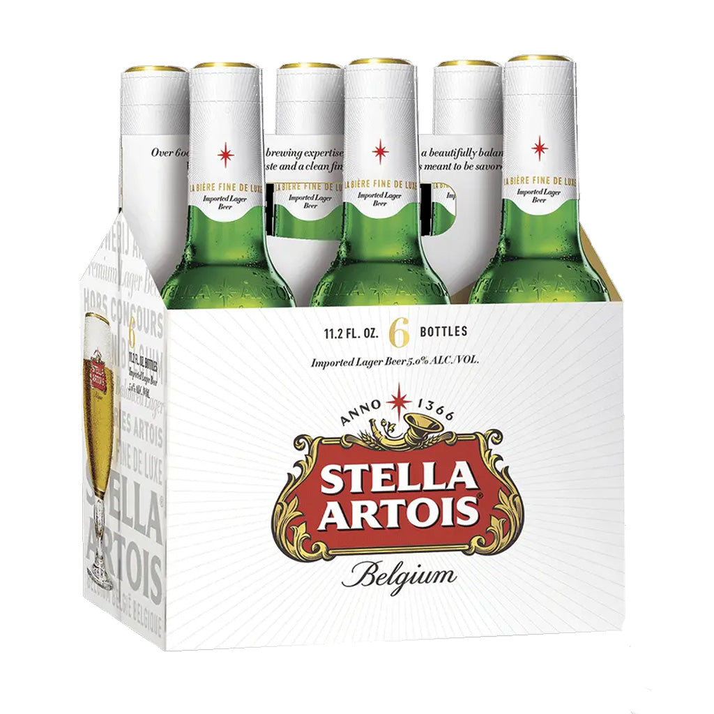 Stella Artois啤酒-11盎司x 6 瓶装