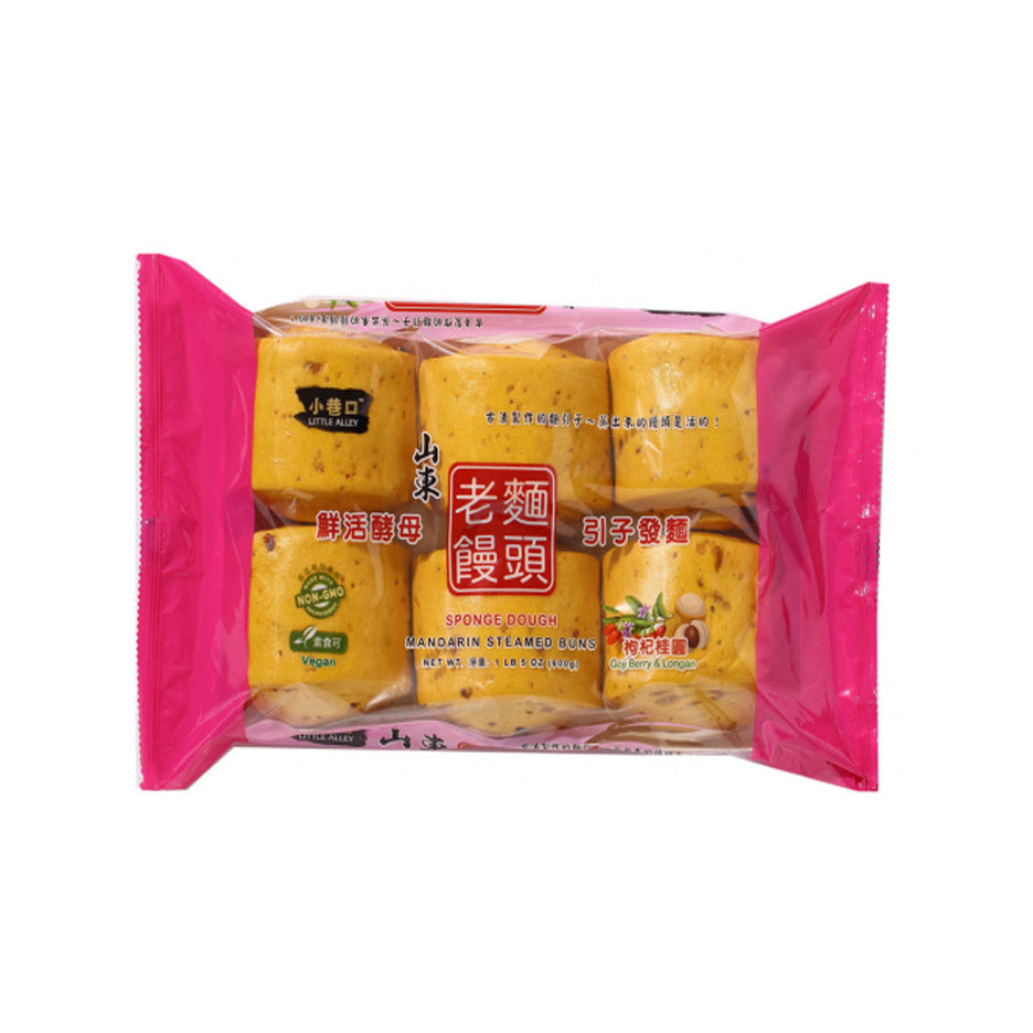 小巷口山東老麵饅頭 枸杞桂圓 600克