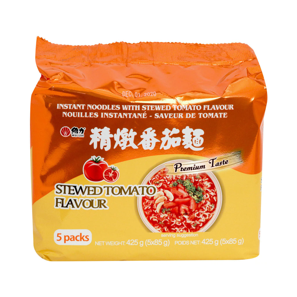 WEILIH  Instant Noodle with Stewed Tomato Flavor 5pcs 450g
