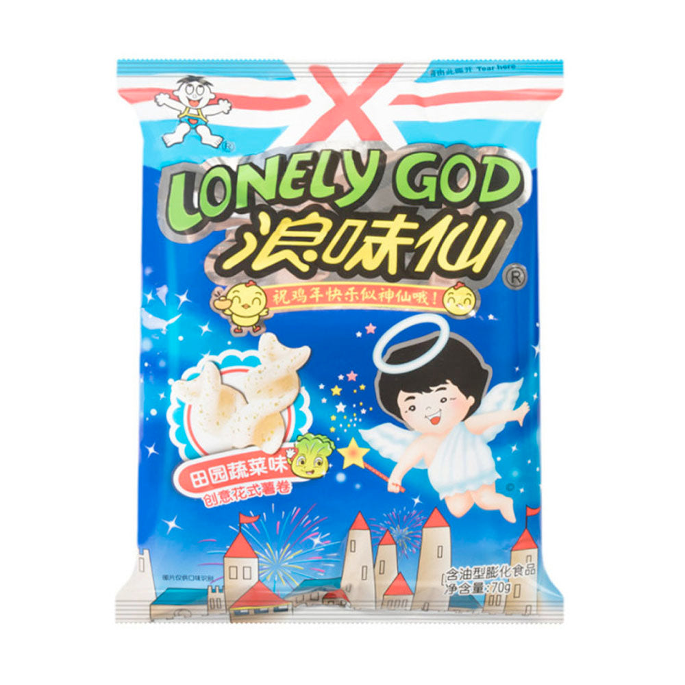 WANT WANT LONELY GOD Vegetable Flavor Potato Twists 70g