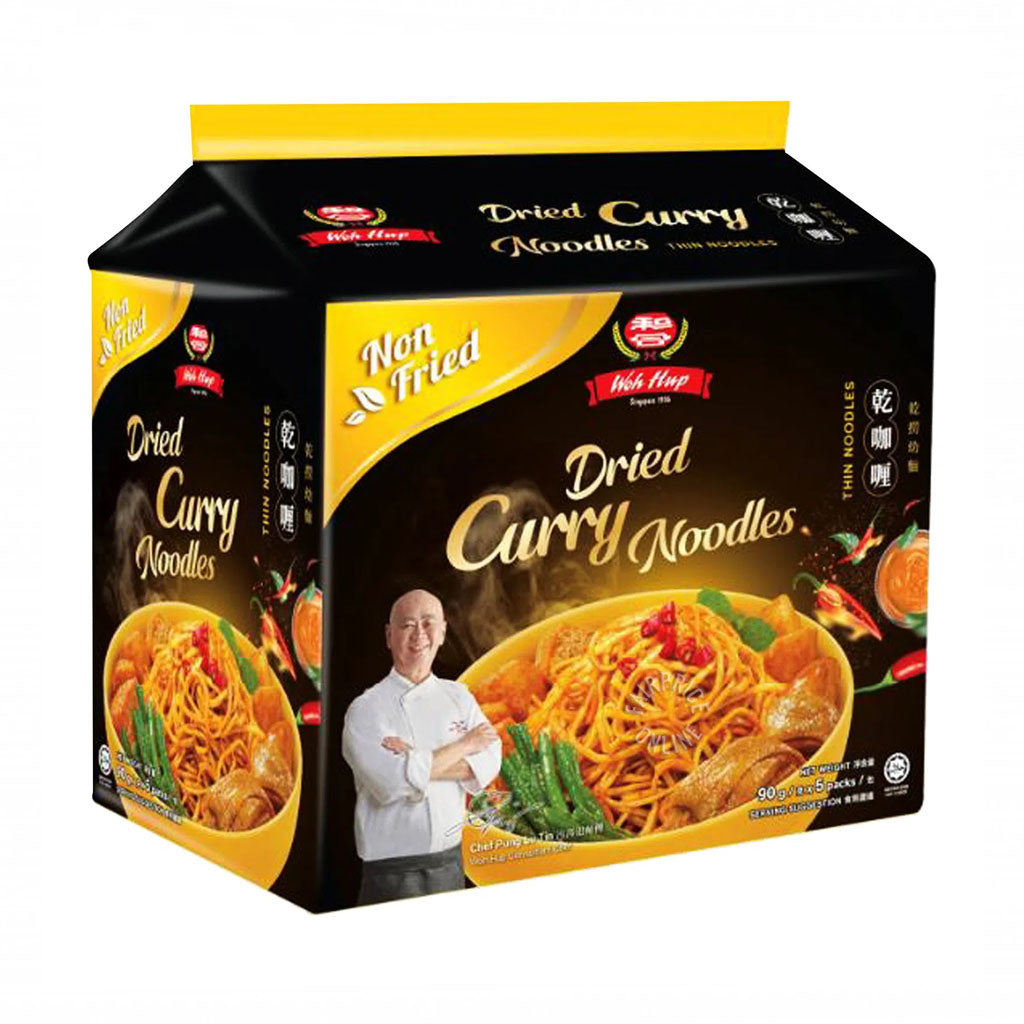 Woh Hup Non-Fried Instant Noodles - Dried Curry 5 x 90g