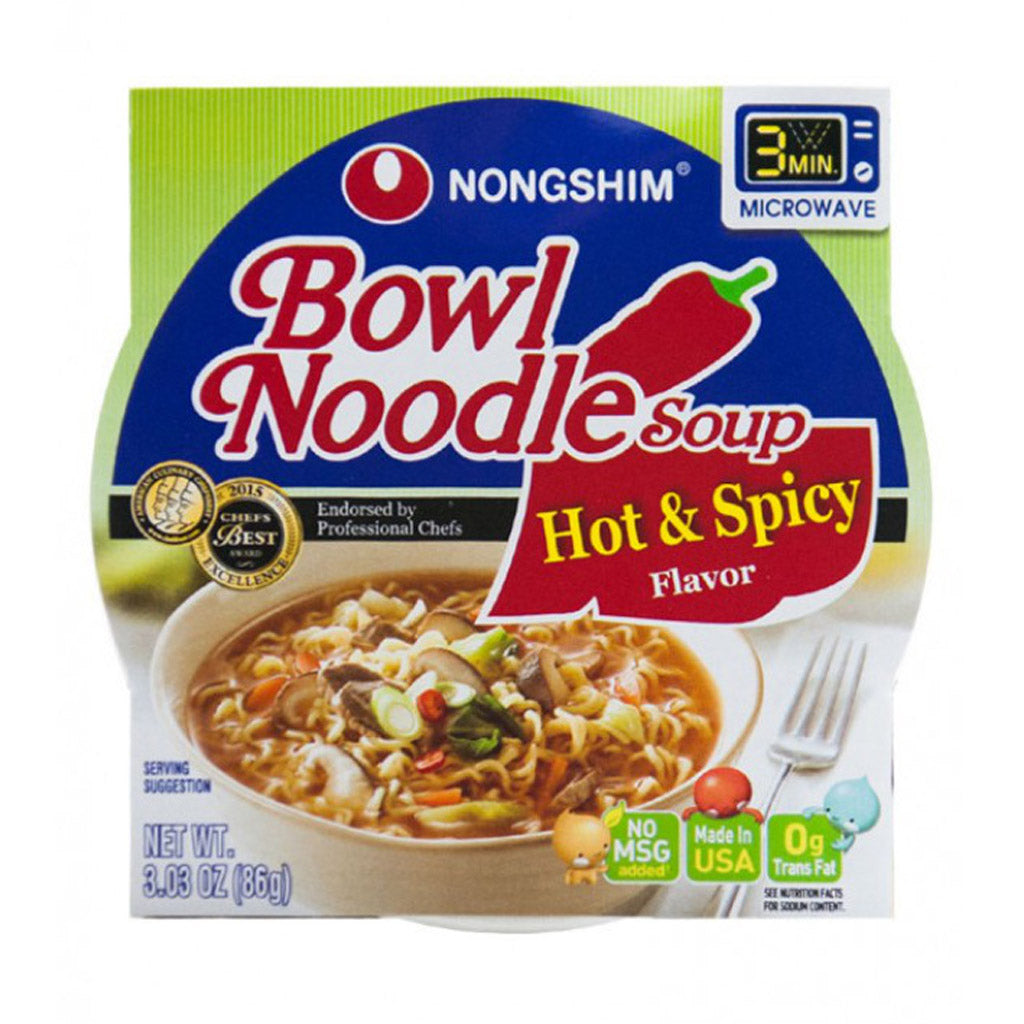 NONGSHIM Bowl Noodles Hot Spicy  Flavor 86g
