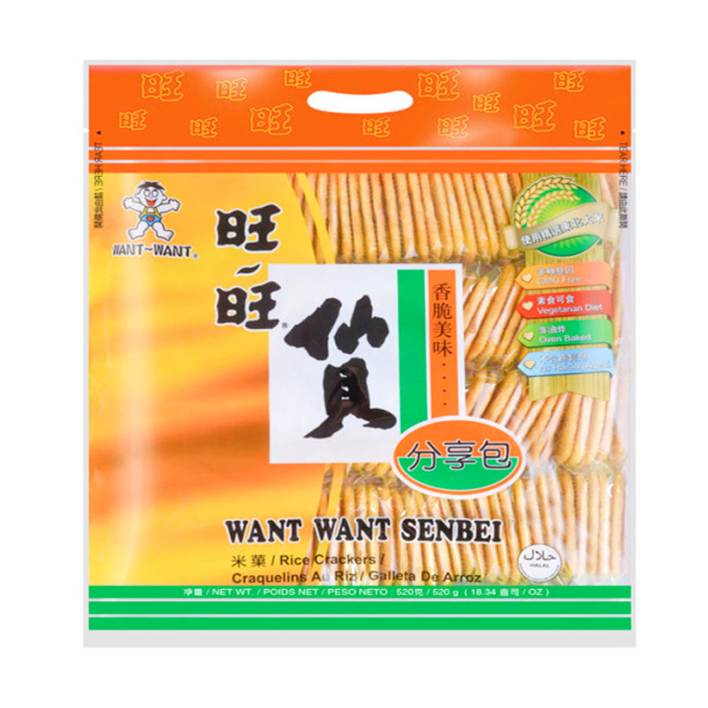 WANT WANT Senbei Rice Crackers 520g