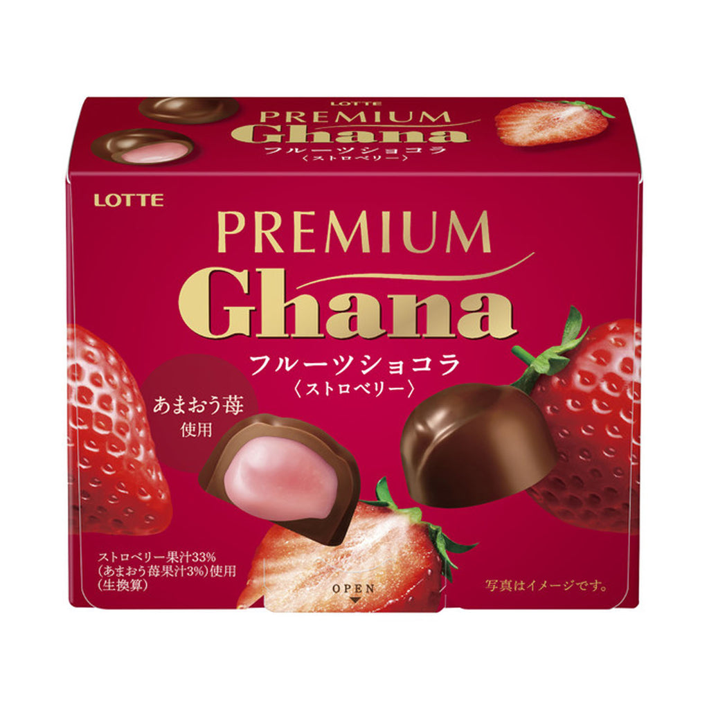 Lotte Premium Ghana Fruit Chocolat [Strawberry] 65g