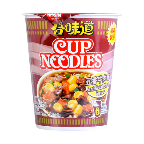 NISSIN Cup Noodle Bowl Noodle Beef Flavor 72g