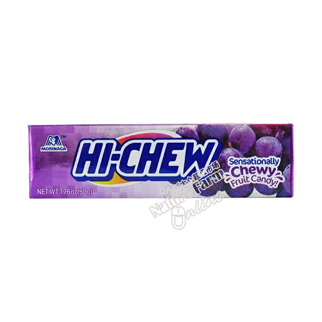 Morinaga Hi Chew Grape Chewy Candy (Taiwanese) 50 g 10 pieces