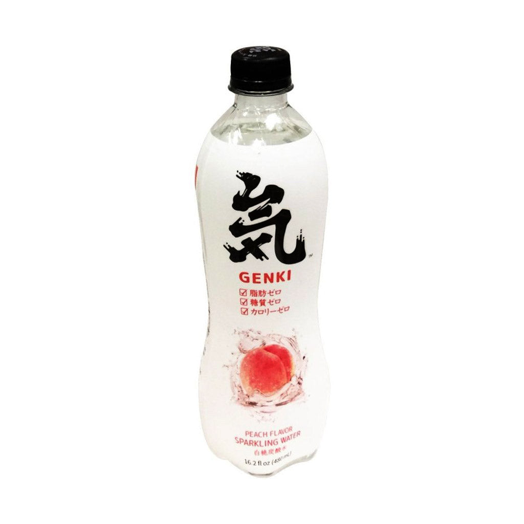 Genki Peach Flavor Sparkling Water (16.20floz)