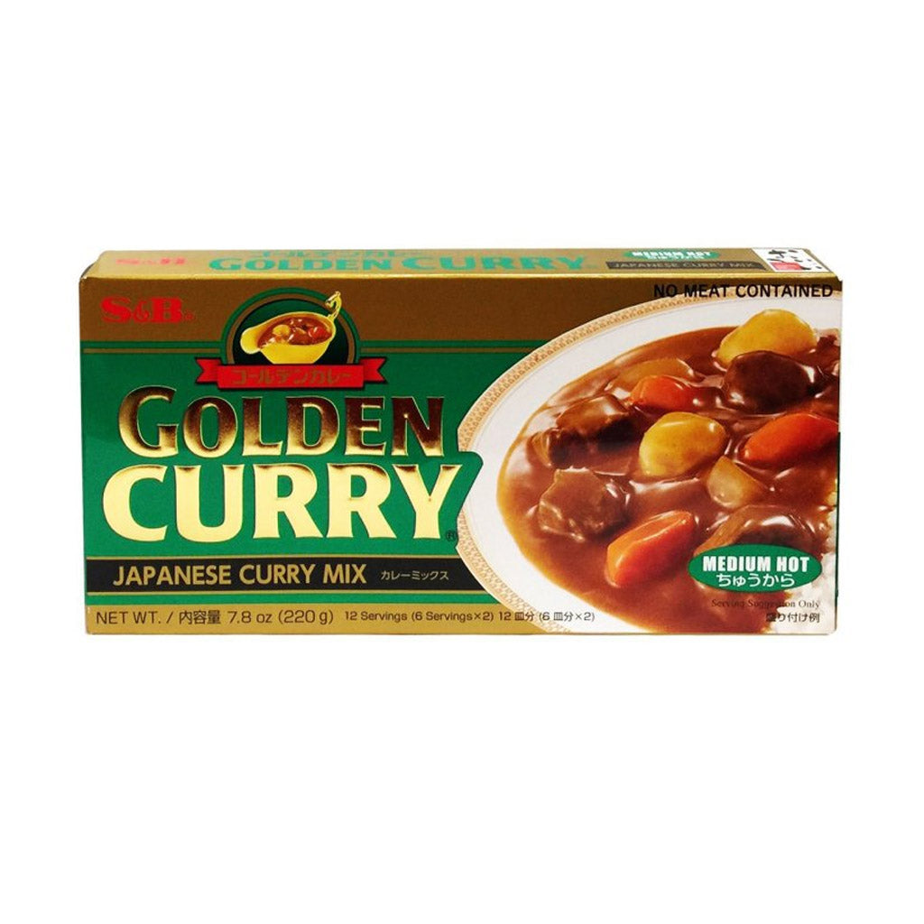 S&B Golden Curry Medium Hot  (7.80oz)