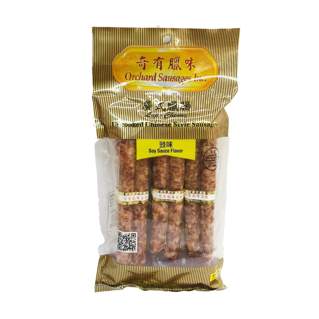 Orchard Uncooked Chinese Style Sausage Soy Sauce Flavor 14 oz