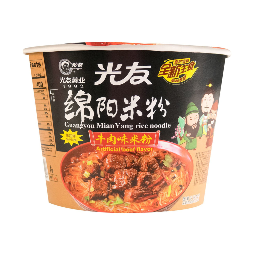 GUANGYOU Mian Yang Rice Noodle Non-Fried Beef Flavor 135g
