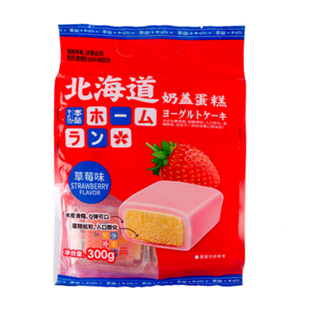 金斯泊 北海道 日本风味 奶盖蛋糕 草莓味 300克