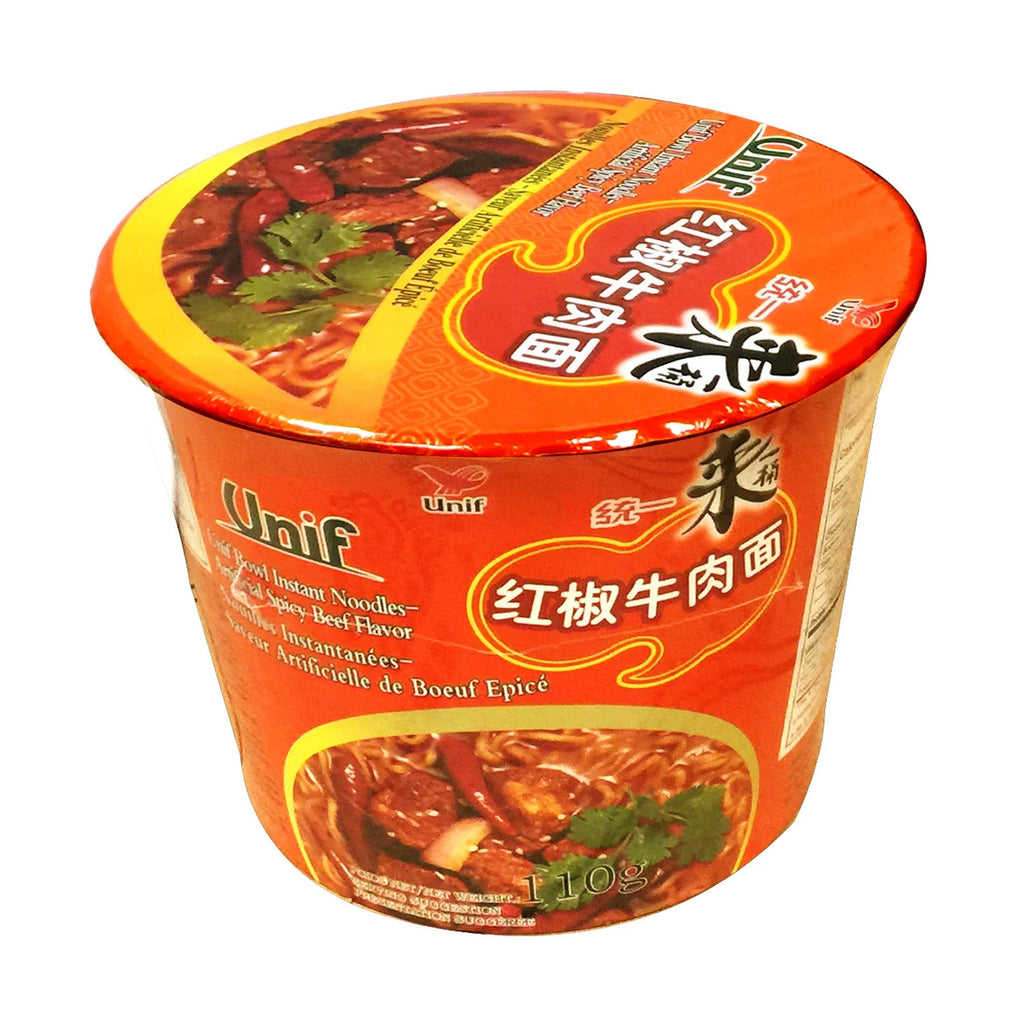 Unif Bowl Instant Noodles Artifcial Spicy Beef Flavor   (3.88oz)
