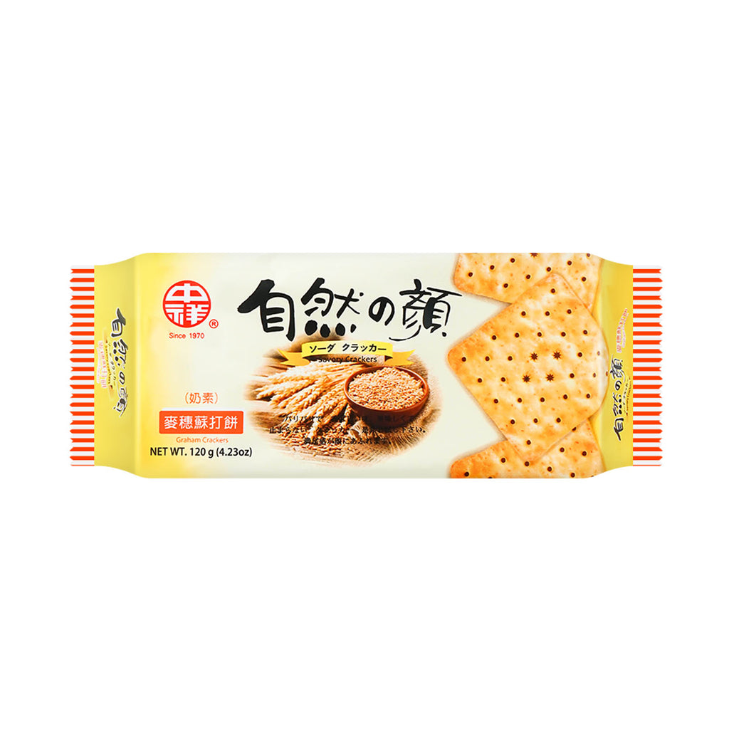 台湾中祥 自然の颜 麦穗梳打饼 120g