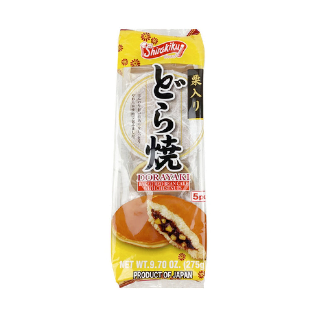 SHIRAKIKU Dorayaki Red Bean Chestnuts Cake 5pcs 275G