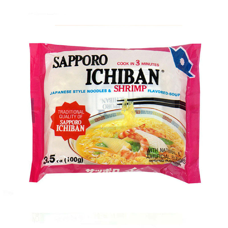 SAPPORO ICHIBAN Instant Ramen Shrimp Flavor 100g