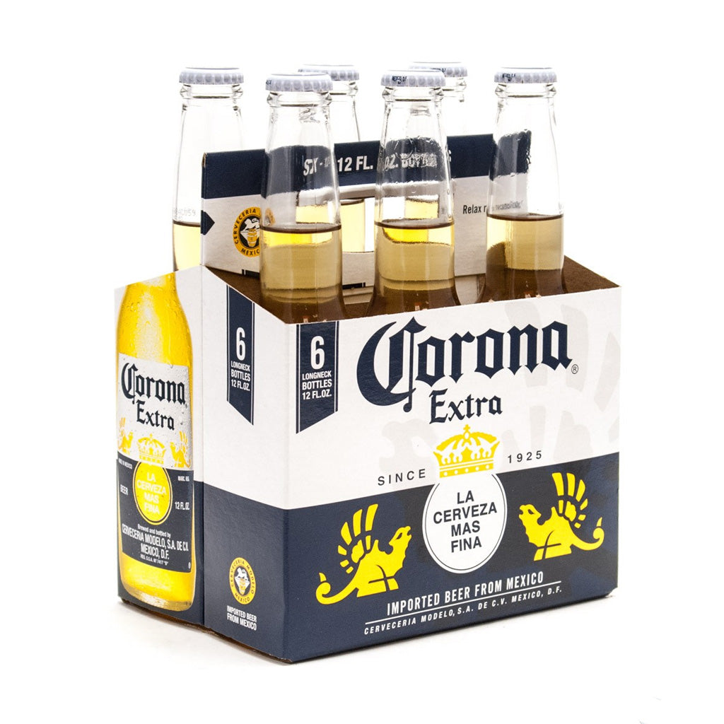Corona Extra Mexican Lager Beer, 6 pk 12 fl oz Bottles, 4.6% ABV