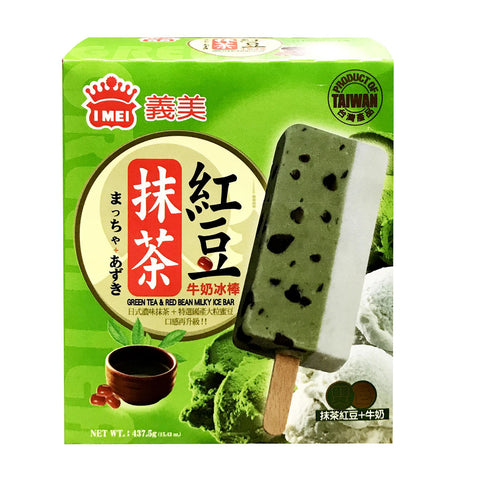 IMEI Green Tea & Red Bean Milky Ice Bar 5-ct 437g