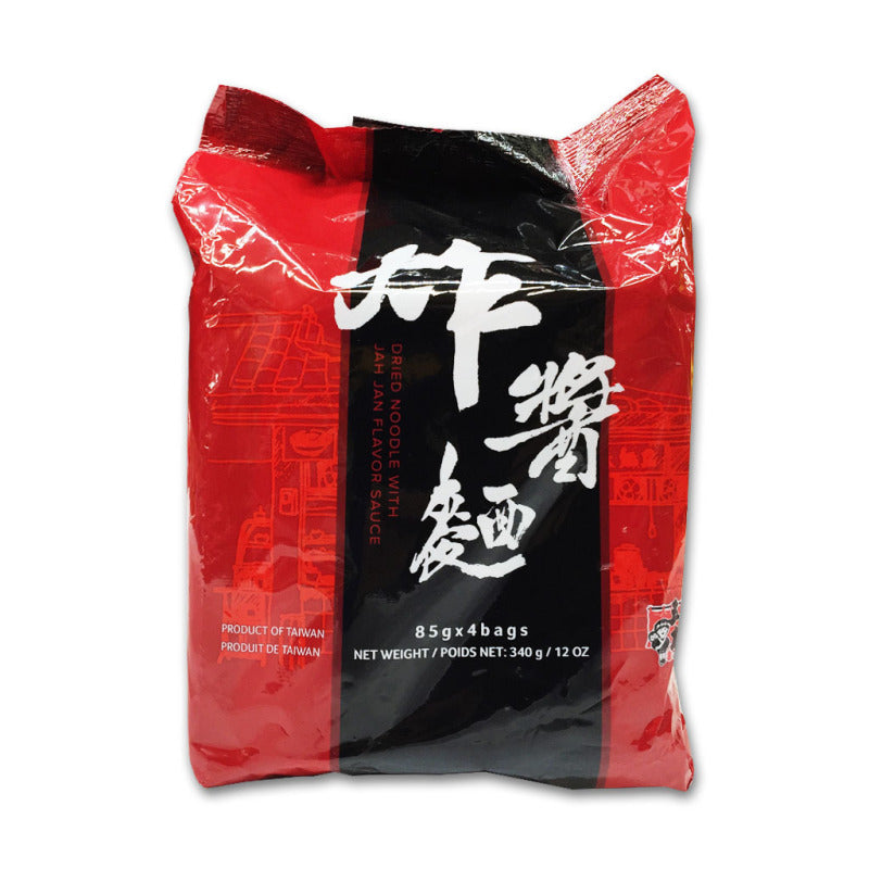 TAIWAN WUMU Dried Noodle with JAH JAN flavor Sauce 85g x 4 Bag