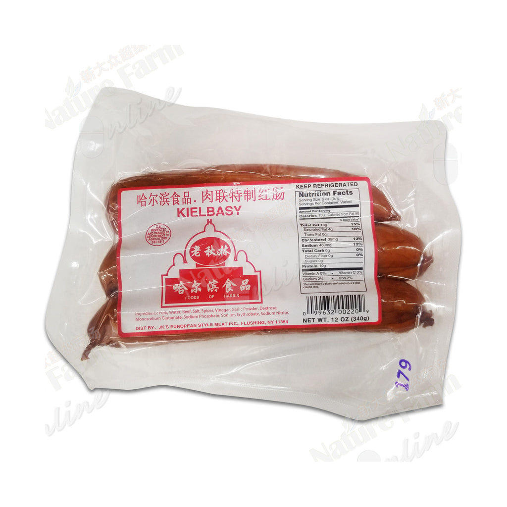 老秋林 哈尔滨食品 肉联特制红肠  340克