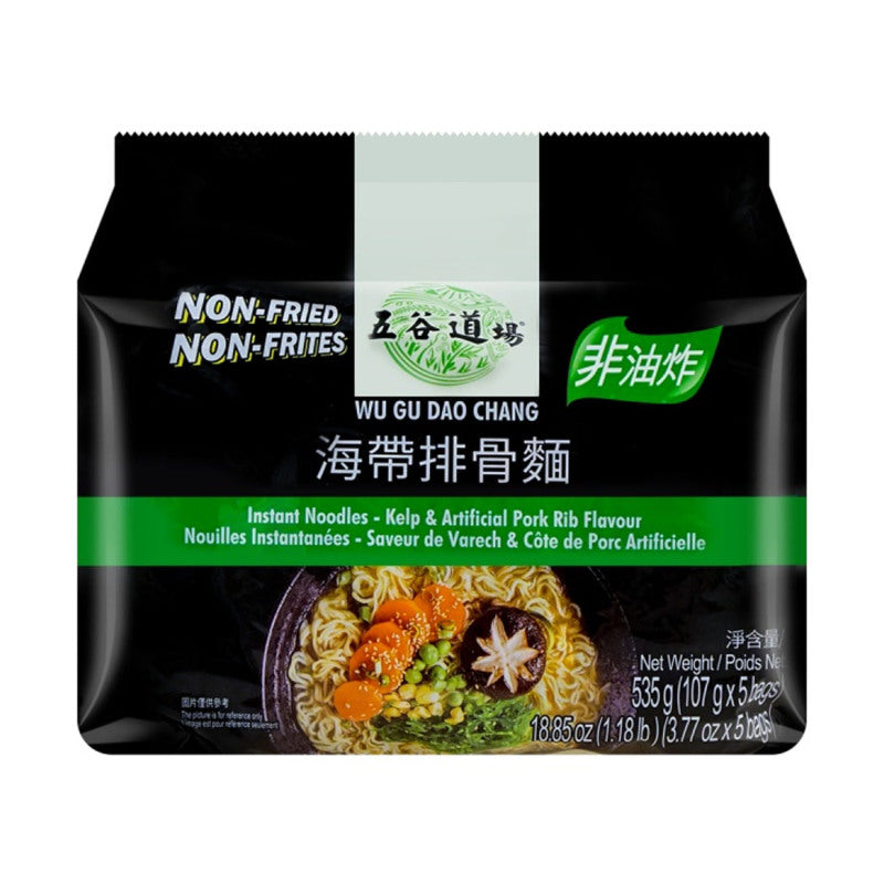 WUGUDAOCHANG Instant Noodles-Kelp &amp; Artificial Pork Ribs Flavour (Bag) 107g*5Bags