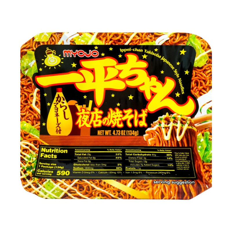 日本MYOJO明星 超级王牌拉面 一平酱 夜店炒面 芥末蛋黄酱味 134g