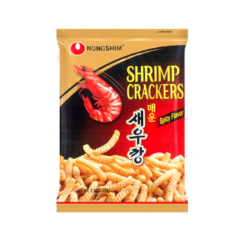 NONGSHIM Shrimp Flavored Crackers Hot and Spicy Flavor 75g