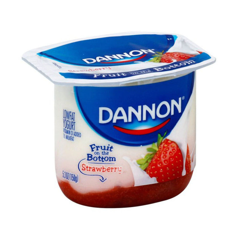 Dannon 草莓低脂酸奶 5.3 oz