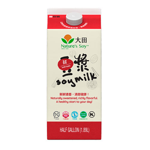 NATURE'S SOY Soy Milk - Sweetened  1.89 liter